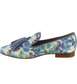 mocassins - Elégant - femme - Textile - Bleu jean - Pedro miralles
