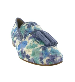 mocassins - Elégant - femme - Textile - Bleu jean - Pedro miralles