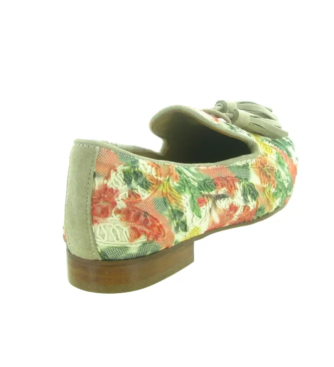 mocassins - Elégant - femme - Textile - Fleurs - Pedro miralles