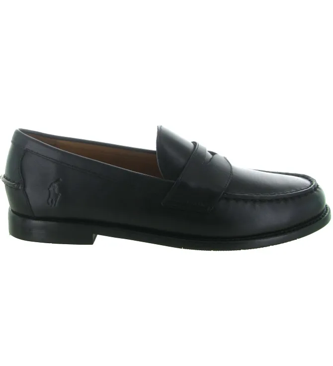 mocassins - Elégant - homme - Cuir - Noir - Ralph lauren