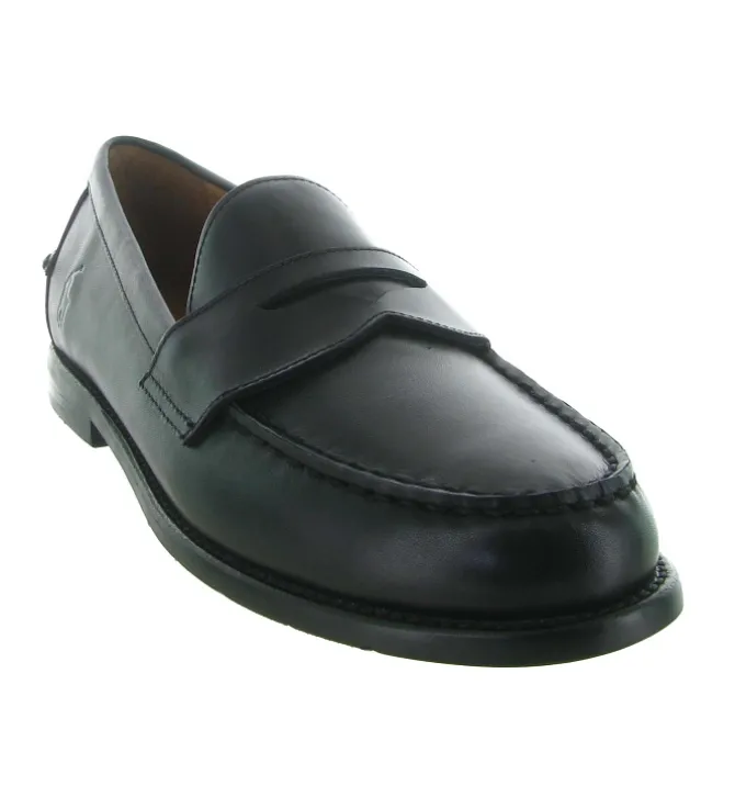 mocassins - Elégant - homme - Cuir - Noir - Ralph lauren