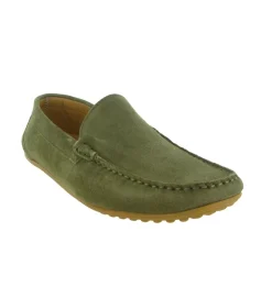 mocassins - Elégant - homme - Nubuck - Kaki - Al tei