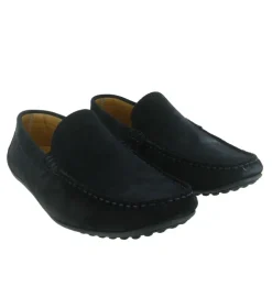 mocassins - Elégant - homme - Nubuck - Bleu Marine - Al tei