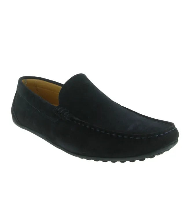 mocassins - Elégant - homme - Nubuck - Bleu Marine - Al tei