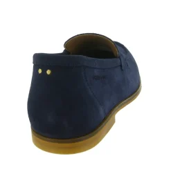 mocassins - Elégant - homme - Nubuck - Bleu - Schmoove