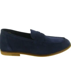 mocassins - Elégant - homme - Nubuck - Bleu - Schmoove