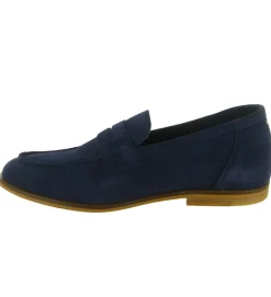 mocassins - Elégant - homme - Nubuck - Bleu - Schmoove