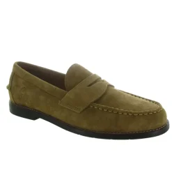 mocassins - Elégant - homme - Nubuck - Camel - Ralph lauren