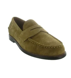 mocassins - Elégant - homme - Nubuck - Camel - Ralph lauren