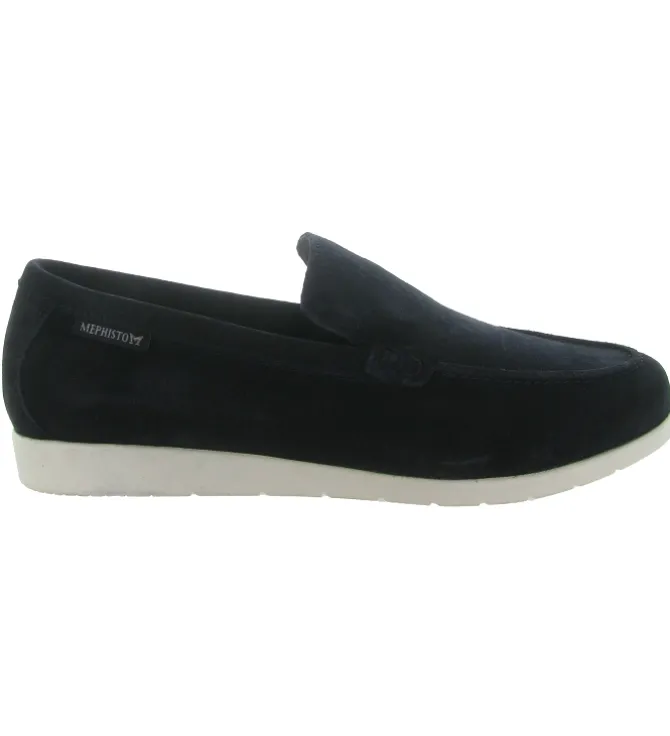 mocassins - Elégant - homme - Nubuck - Bleu Marine - Mephisto