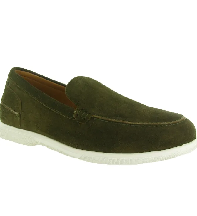 mocassins - Elégant - homme - Nubuck - Kaki - Atelier tropezien