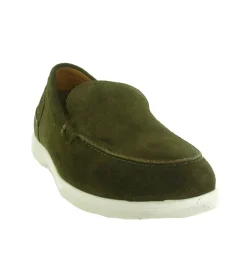 mocassins - Elégant - homme - Nubuck - Kaki - Atelier tropezien