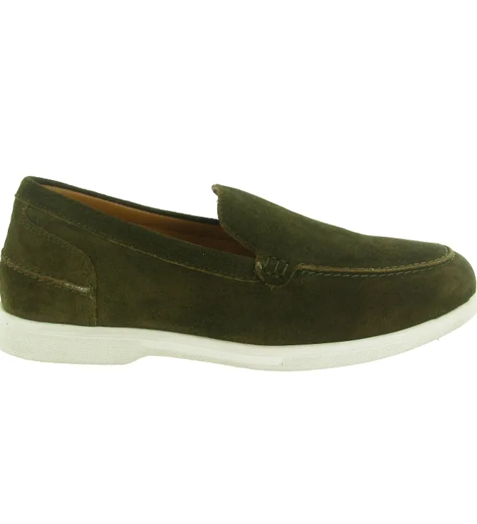 mocassins - Elégant - homme - Nubuck - Kaki - Atelier tropezien