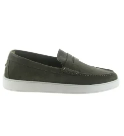 mocassins - Elégant - homme - Nubuck - Marron - Black stone