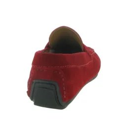 mocassins - Elégant - homme - Nubuck - Rouge - Atelier tropezien