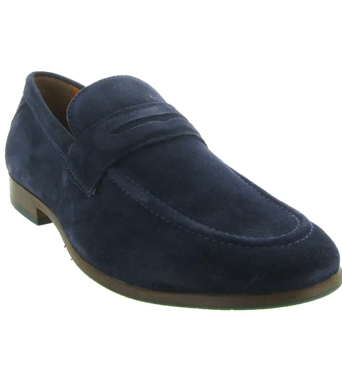 mocassins - Elégant - homme - Nubuck - Bleu - Atelier tropezien