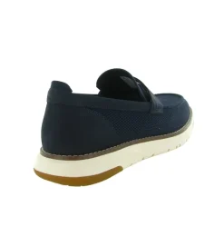 mocassins - Elégant - homme - Textile - Bleu Marine - Schmoove