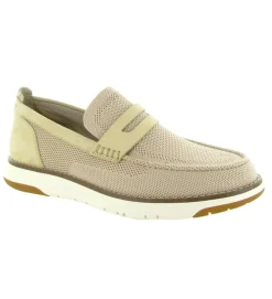 mocassins - Elégant - homme - Textile - Beige - Schmoove