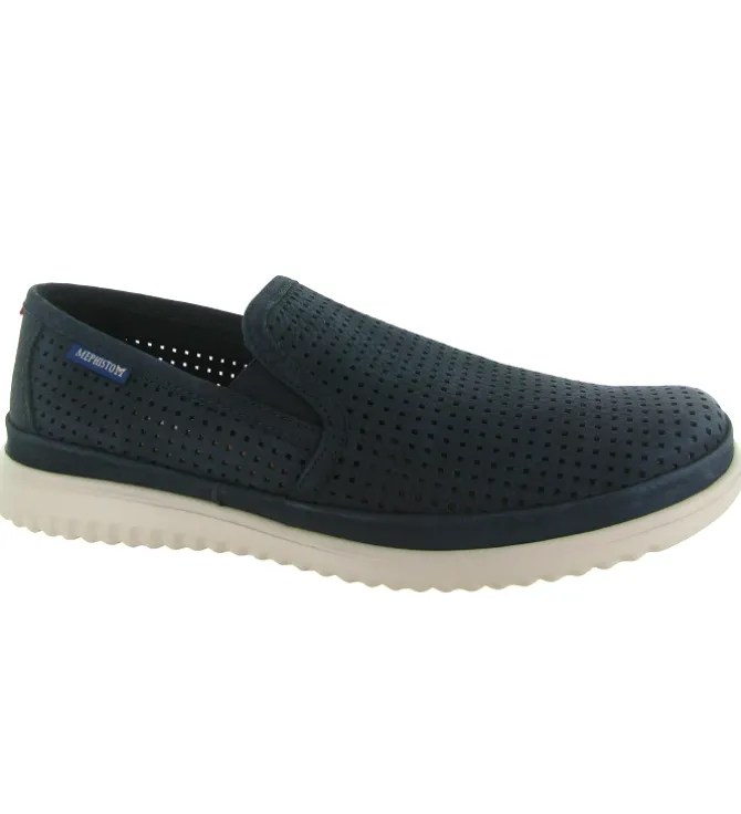 mocassins - Elégant - homme - Toile - Bleu Marine - Mephisto