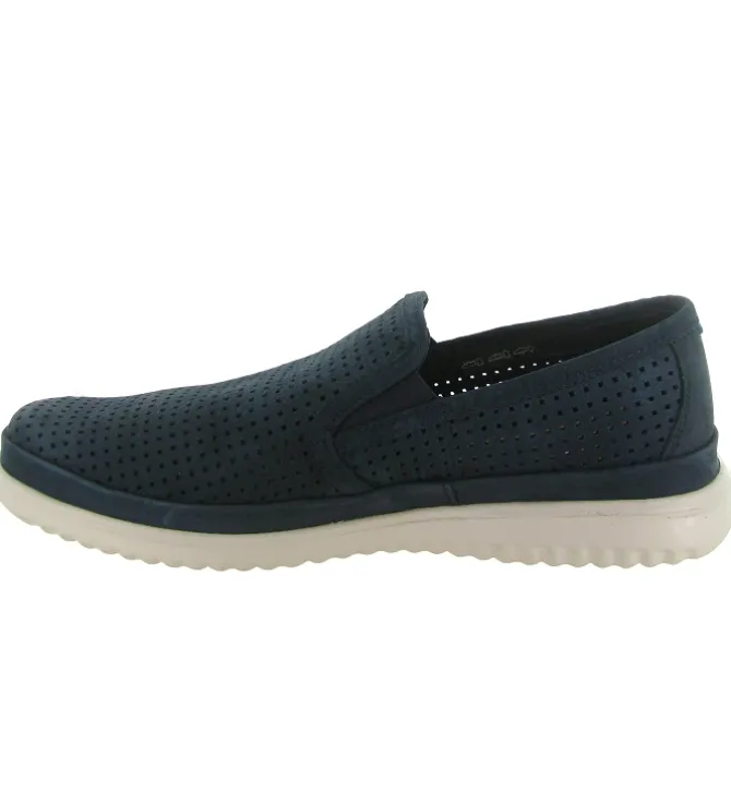mocassins - Elégant - homme - Toile - Bleu Marine - Mephisto