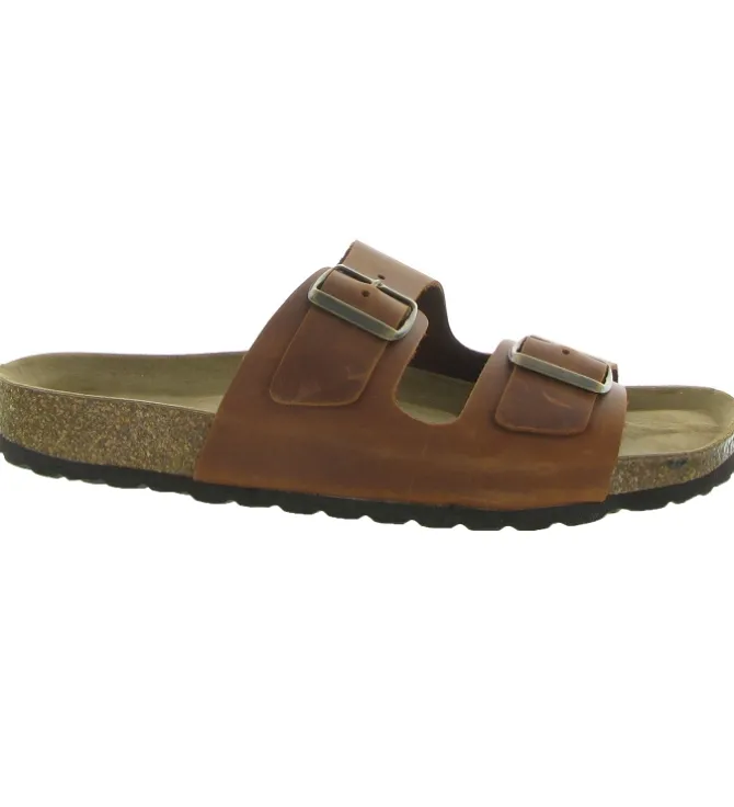 nu pieds - Mules et Tongs - homme - Cuir - Marron - Armando