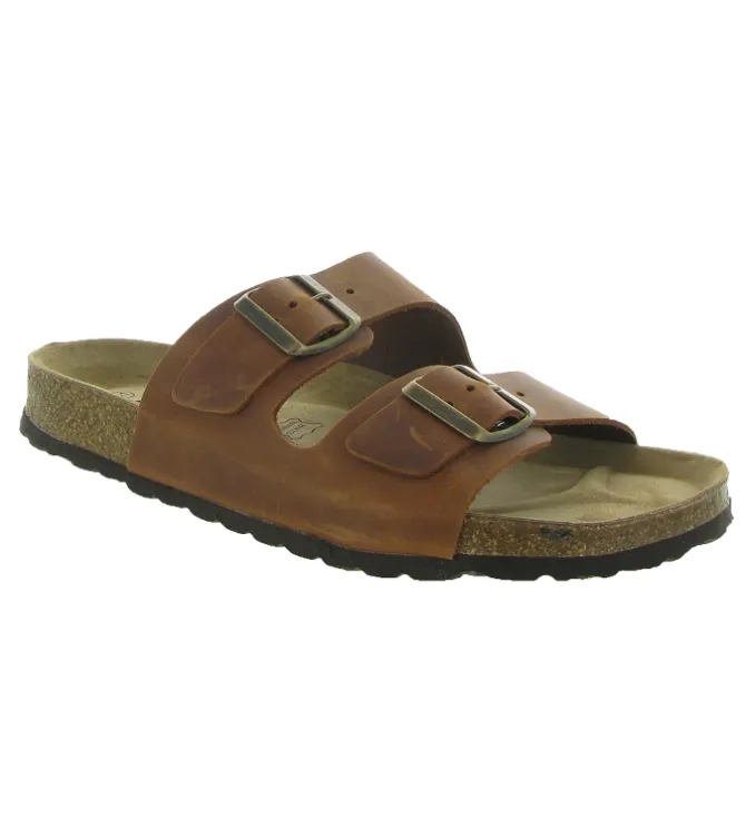 nu pieds - Mules et Tongs - homme - Cuir - Marron - Armando