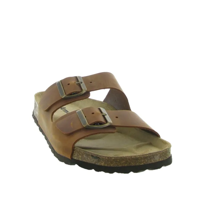 nu pieds - Mules et Tongs - homme - Cuir - Marron - Armando