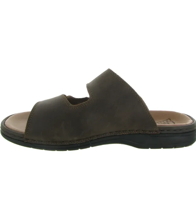 nu pieds - Mules et Tongs - homme - Cuir - Marron - Rieker