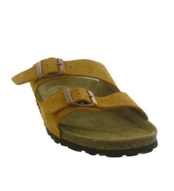 nu pieds - Mules et Tongs - homme - Cuir - Camel - Armando