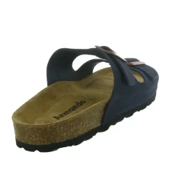 nu pieds - Mules et Tongs - homme - Cuir - Bleu Marine - Armando