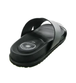 nu pieds - Mules et Tongs - homme - Cuir - Noir - Atelier tropezien