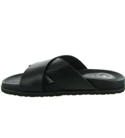 nu pieds - Mules et Tongs - homme - Cuir - Noir - Atelier tropezien