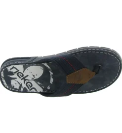 nu pieds - Mules et Tongs - homme - Cuir - Bleu - Rieker