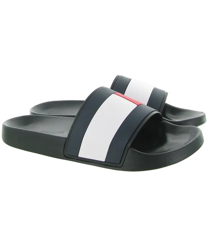 nu pieds - Mules et Tongs - homme - Synthétique - Noir - Tommy hilfiger