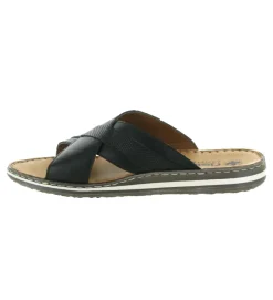nu pieds - Sandales - homme - Synthétique - Noir - Rieker