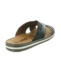 nu pieds - Sandales - homme - Synthétique - Noir - Rieker