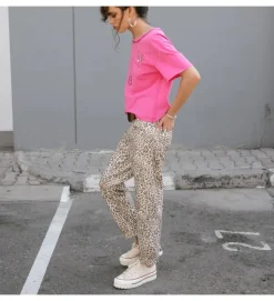 pantalon - CHINO - vetement femme - Coton - Léopard - Freeman t.porter