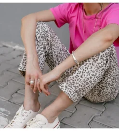 pantalon - CHINO - vetement femme - Coton - Léopard - Freeman t.porter