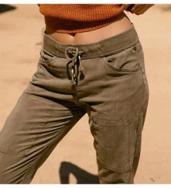pantalon - CHINO - vetement femme - Coton - Kaki - Freeman t.porter