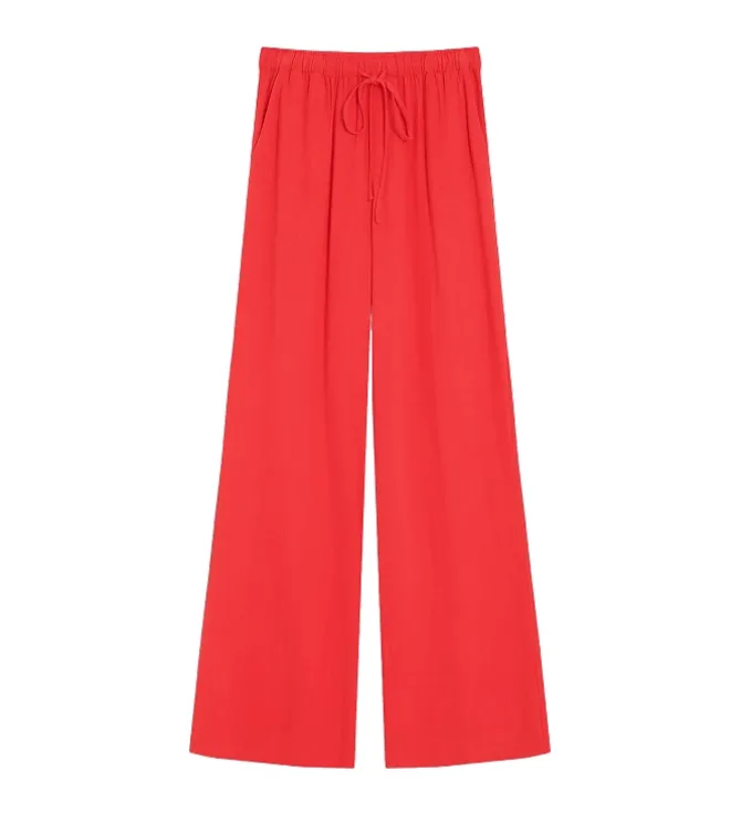 pantalon - DROIT - vetement femme - Textile - Orange - Grace and mila