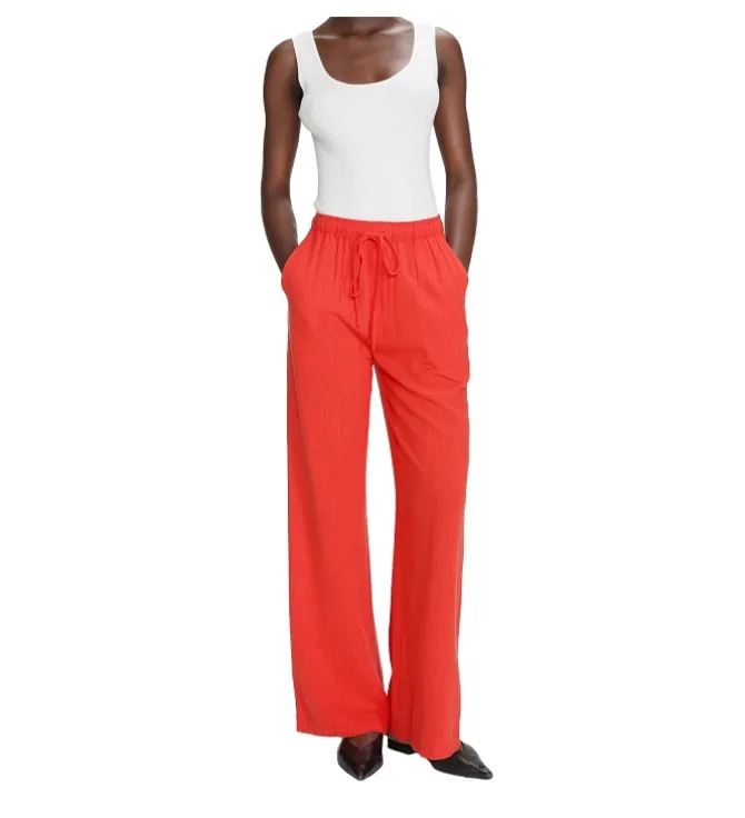 pantalon - DROIT - vetement femme - Textile - Orange - Grace and mila