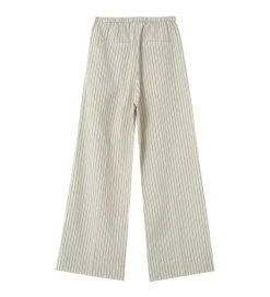 pantalon - DROIT - vetement femme - Textile - Beige - Grace and mila