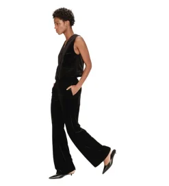 pantalon - DROIT - vetement femme - Synthétique - Noir - Grace and mila