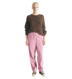 pantalon - DROIT - vetement femme - Coton - Rose - American vintage