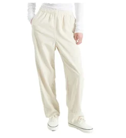 pantalon - DROIT - vetement femme - Coton - Beige - American vintage