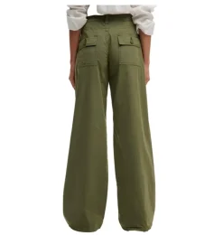 pantalon - DROIT - vetement femme - Coton - Kaki - Superdry
