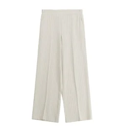 pantalon - DROIT - vetement femme - Coton - Crème - Imperial fashion