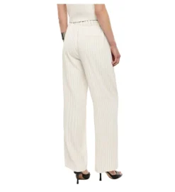 pantalon - DROIT - vetement femme - Coton - Crème - Imperial fashion