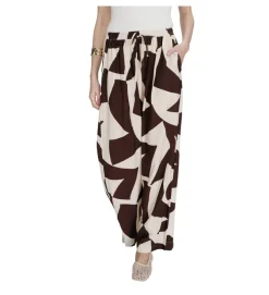 pantalon - DROIT - vetement femme - Synthétique - Chocolat - Grace and mila