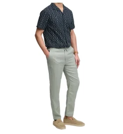 pantalon - DROIT - vetement homme - Coton - Kaki - Superdry